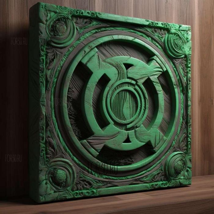 Green Lantern movie 4 stl model for CNC